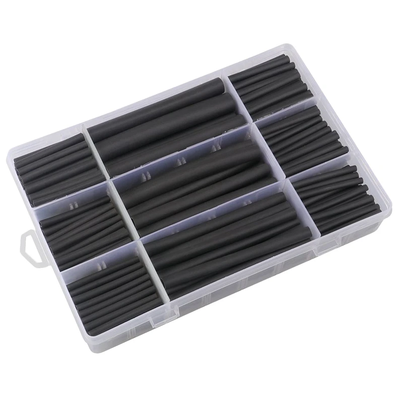 

280 Pcs Car Amplifier Heat-Shrink Tubing 3:1 Dual Wall Adhesive Heat Shrink Tubing Kit Best Cable Sleeve Tube Assortment With St