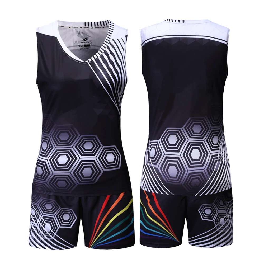 Volleyball Suit Tailor-Made Women's Sleeveless Competition Team Dress Volleyball Badminton Dress Short-Sleeved Sports Shirt