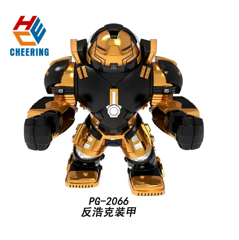 PG2066 Without Box Одиночная 7 см Большой размер супер герой строительные блоки пластиковые кирпичи Локи, Тор Черная пантера Человек-паук подарок для детей PG8258 - Цвет: PG2066 Without Box