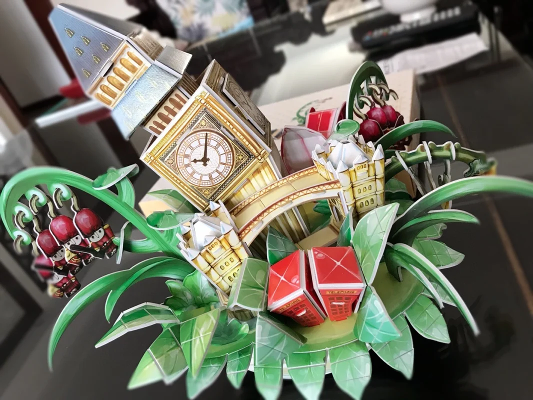 3D игра-головоломка DIY игрушка бумажная Миниатюрная модель город Лондон Париж Нью-Йорк Москву знаменитое здание собрать игры игрушки для детей Подарки