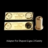 5 in 1/Set Durable Brass Copper Nozzle Refill Butane Gas Adapter For Dupont Lighter Yellow/Red/Green/Blue Caps Easy To Use 5