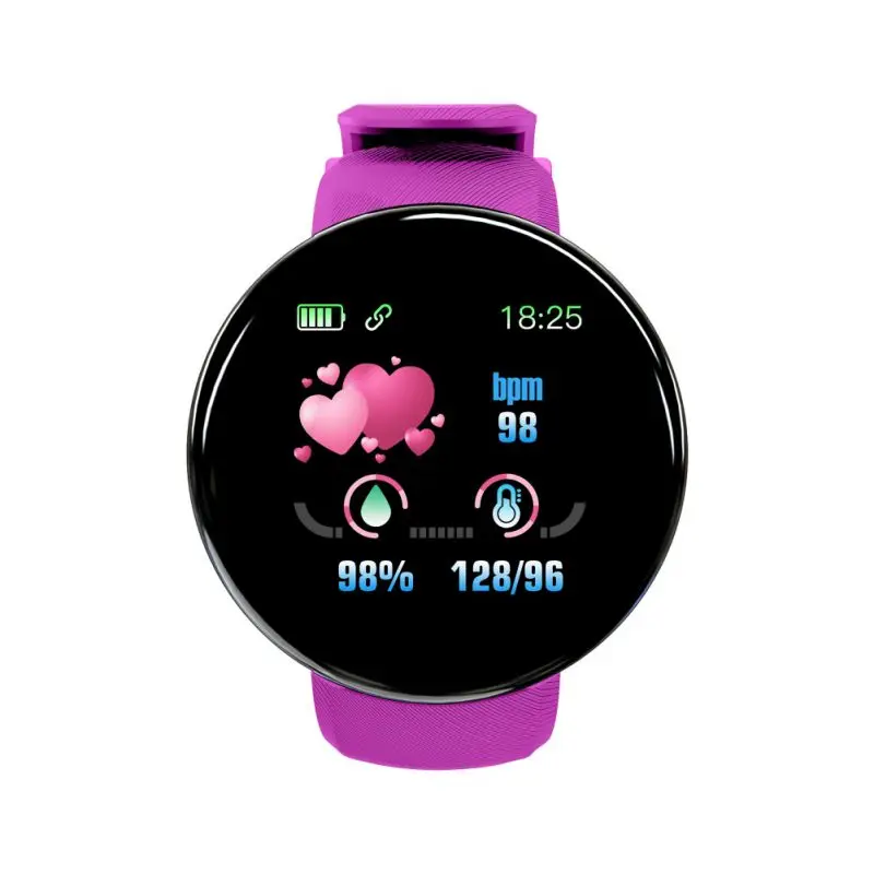D18 Смарт-Браслет Водонепроницаемый Bluetooth Смарт-часы измерение давления Smartband кровяное давление сердечный ритм браслет Прямая поставка