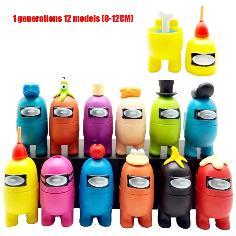 2021 Game Among Us PVC Action Figures Model Toys Computer Desktop Dolls Gifts Set Toys For Children