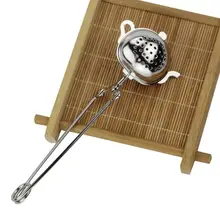 OOTDTY чайный горшок Форма ситечко для чая с ручкой заварочный вкладыш Блокировка фильтр для специй