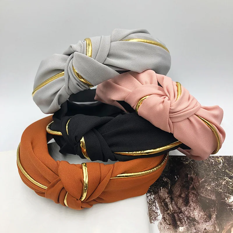 

Fashion Knot Headband Wide Twist Hairband 1 pcs Fashion Soft Bow Knot Wide Hair Hoop Knotted Headband Headwrap Hair Accessories