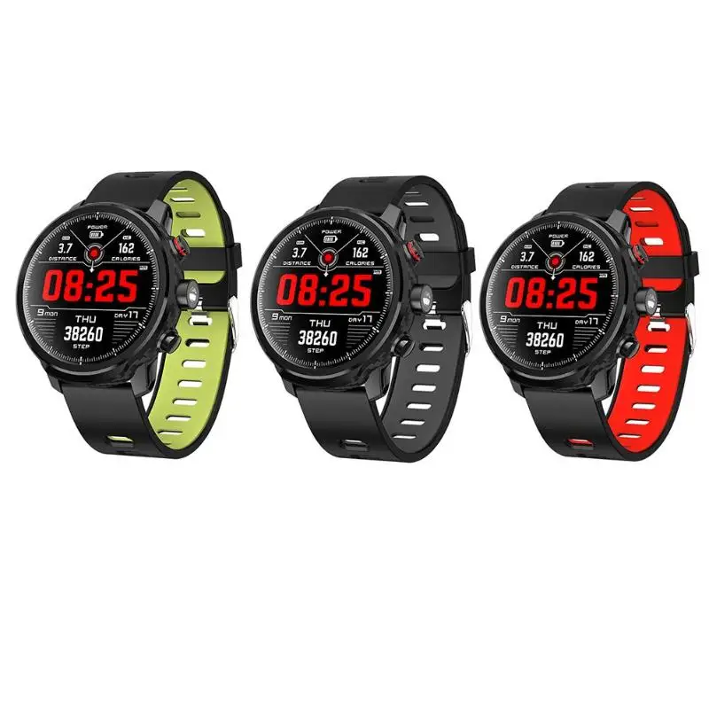 

L5 IP68 Waterproof Dynamic Heart Rate Monitor Pedometer Sports Smart Watch