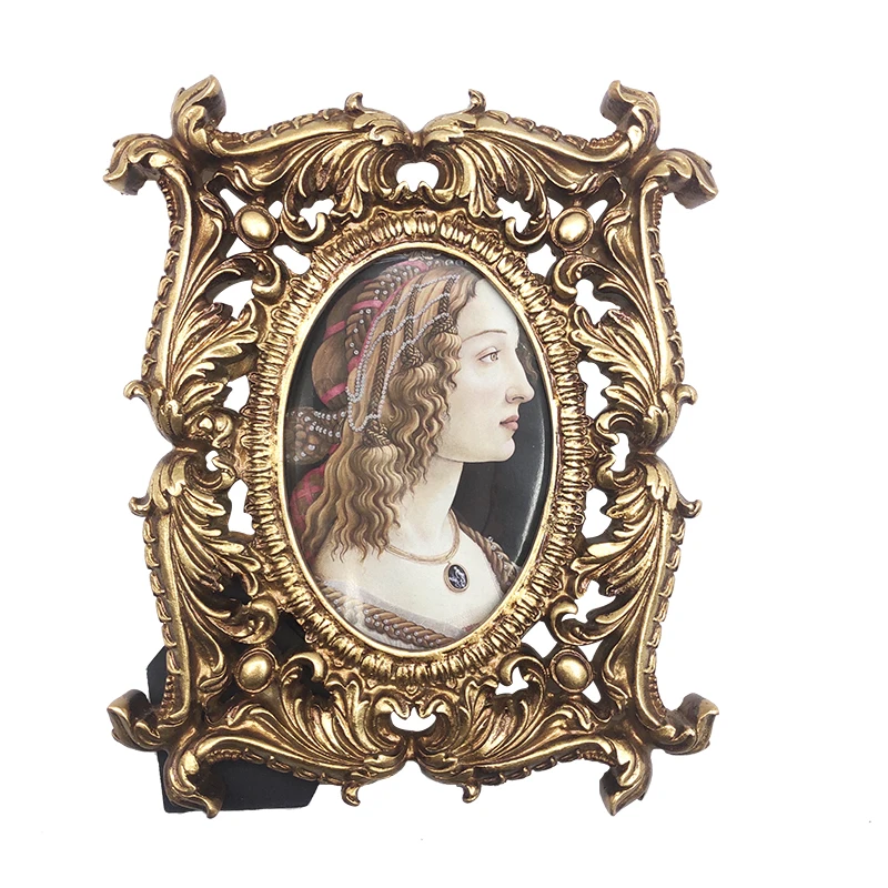 Рамка для фотографий в европейском стиле роскошная квадратная позолоченная