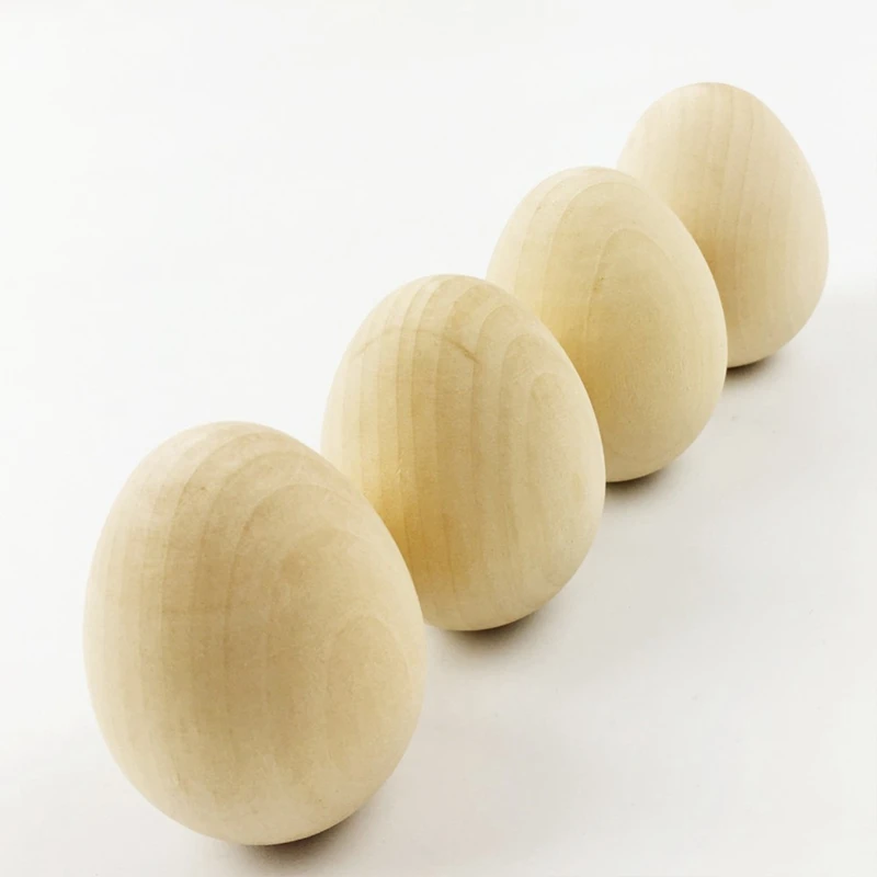 discount  Let'S Make 10 Wooden Easter Eggs Diy Unfinished Wooden Eggs And Decorate Their Own Toys.