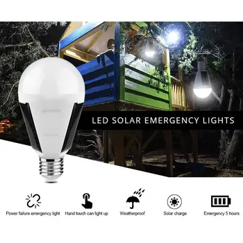 

Solar Super Bright Portable Camping Lights Camping Bulb Tent Bulb Travel Hiking Fishing Outdoor Emergency Light Night Lamp