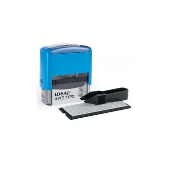 

Stamp 4913/DB typo ideal self-set 5 rows, 58x22mm, blue, 1 cash register