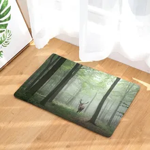 CAMMITEVER противотуманные леса олень единорог животные кухонный Коврик Противоскользящий коврик для ванной комнаты домашний вход/Прихожая шкаф/Балконный дверной коврик