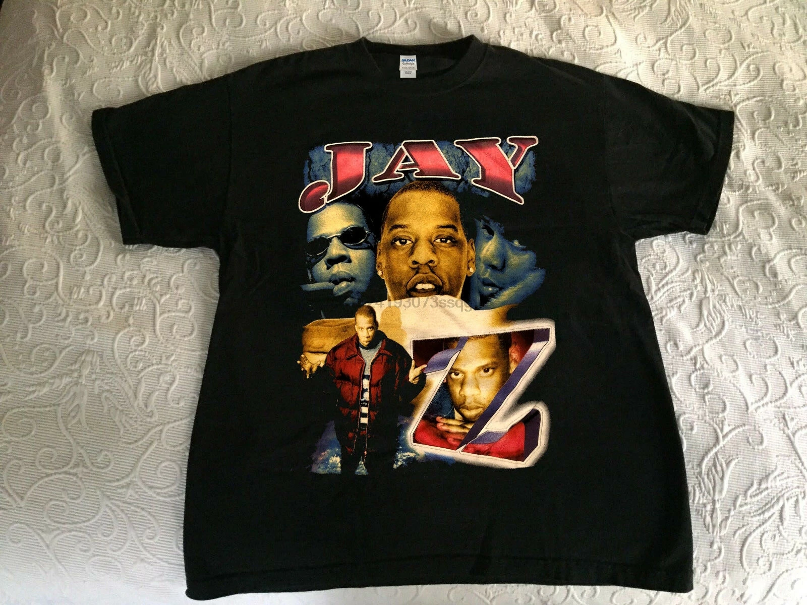 Rap Tee T shirt Double Sided Hip Hop 