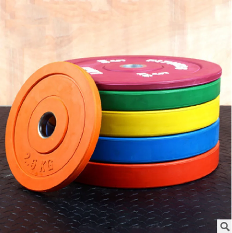 Wholesale fitness barbells rubber buffer plate, weight plate Home GYM