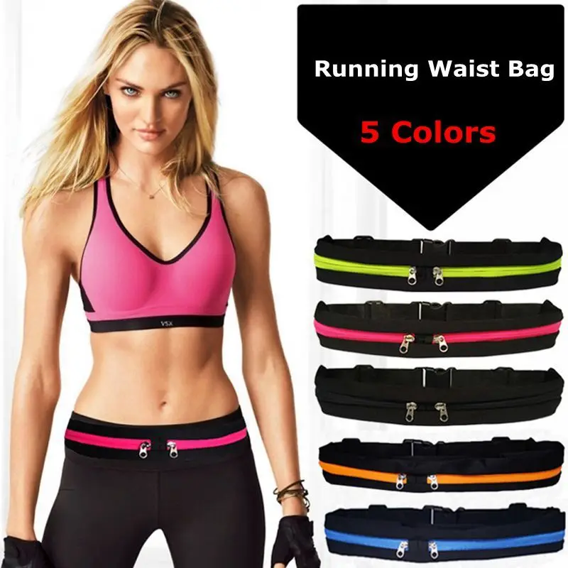 

Sports Bag Running Waist Bag Pocket Jogging Portable Waterproof Cycling Bum Bag Outdoor Phone anti-theft Pack Belt Bags