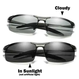 Image 2 - Naloain Meekleurende Zonnebril Gepolariseerde Lens UV400 Aluminium Magnesium Frame Rijden Bril Voor Mannen Vissen Hoge Kwaliteit