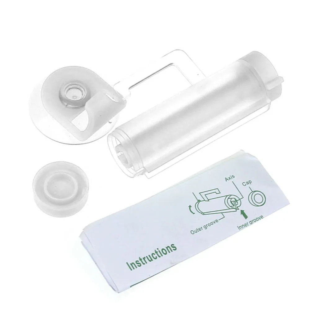 Plastic Rolling Toothpaste Dispenser Tube Suction Cup Hanging Home Hotel Bathroom Supplies Lazy Squeezing Toothpaste #YL10