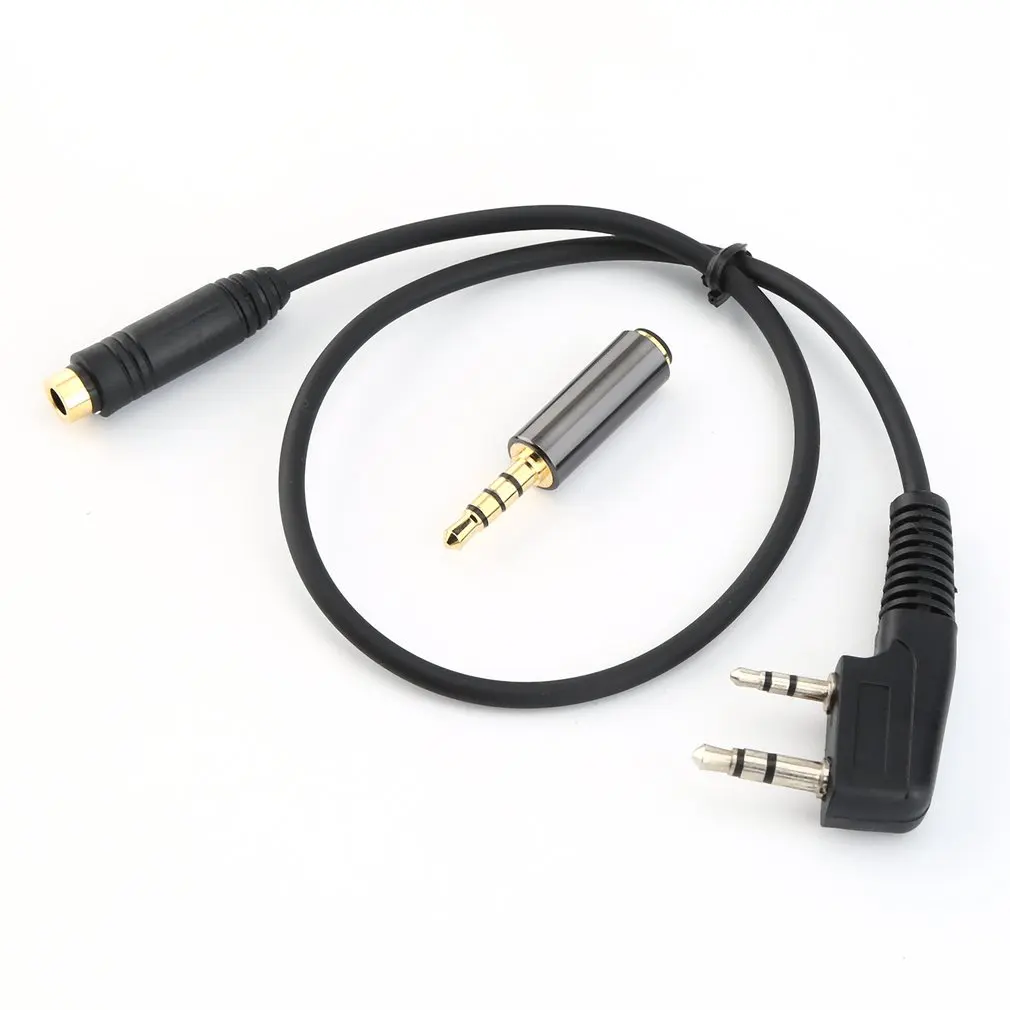 

2Pin K1 to 3.5mm Female Phone Audio Earpiece Transfer Cable For Kenwood TYT Baofeng uv5r 888s Walkie Talkie