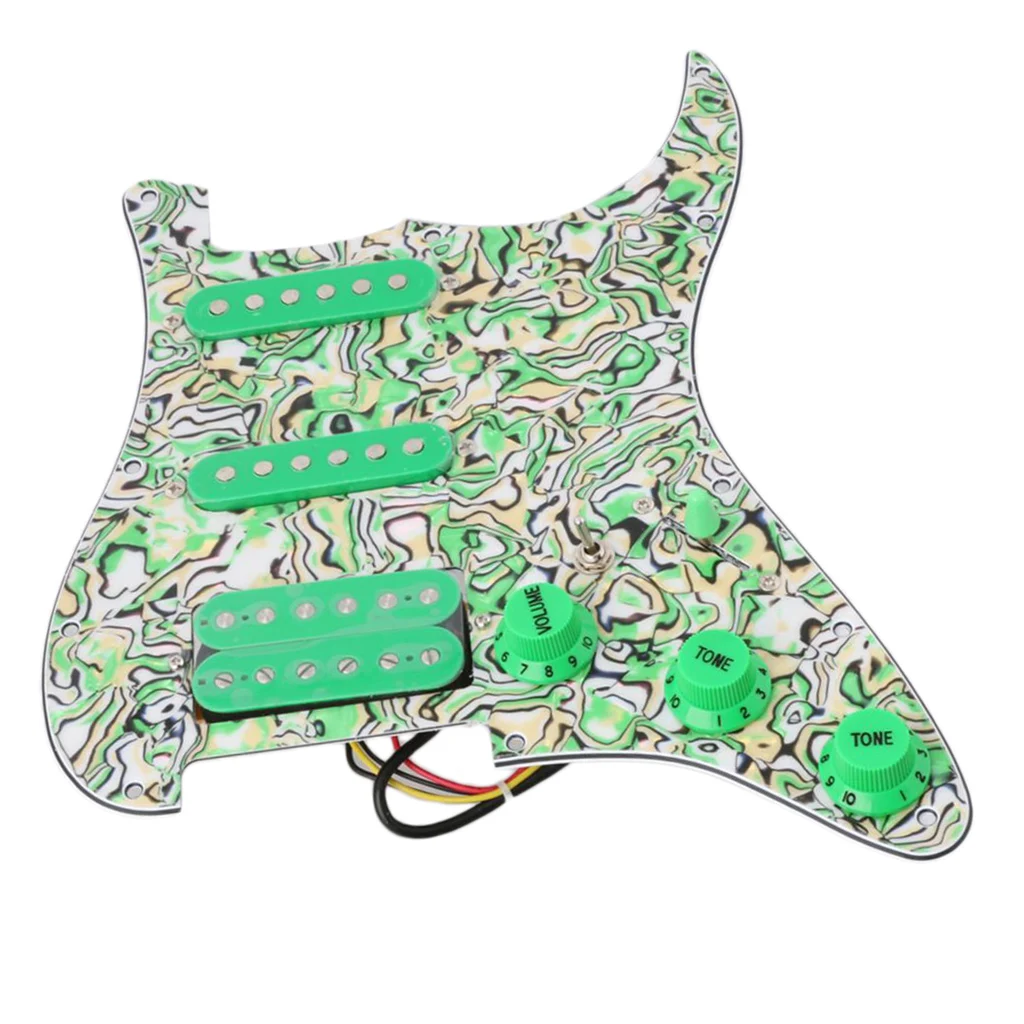 Набор звукоснимателей для Prewired Pickguards загруженный SSH для электрогитары ST