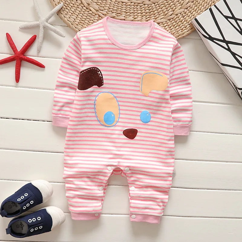 bright baby bodysuits	 Autumn Spring Cotton Cartoon Bear Cat Toddler Romper Boy Clothes Newborn Baby Girl Clothing Infant Jumpsuit for Baby Clothes Baby Bodysuits are cool