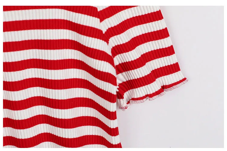 elastic off shoulder summer big girls t-shirt red striped knit children t shirt girl teenage kids tees tops 2018 new  clothing 4 5 6 7 8 9 10 11 12 13 14 15 years teenage little baby girl t-shirt 12 years t shirts for girls (7)