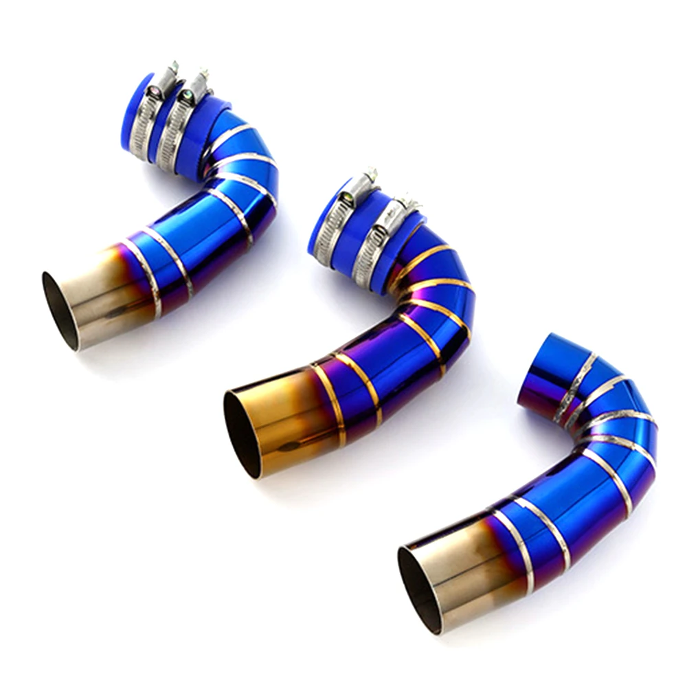 Motorcycle Modification Stainless Steel Burnt Blue Air Filter Intake Pipe Accessories for Honda WAVE125 |