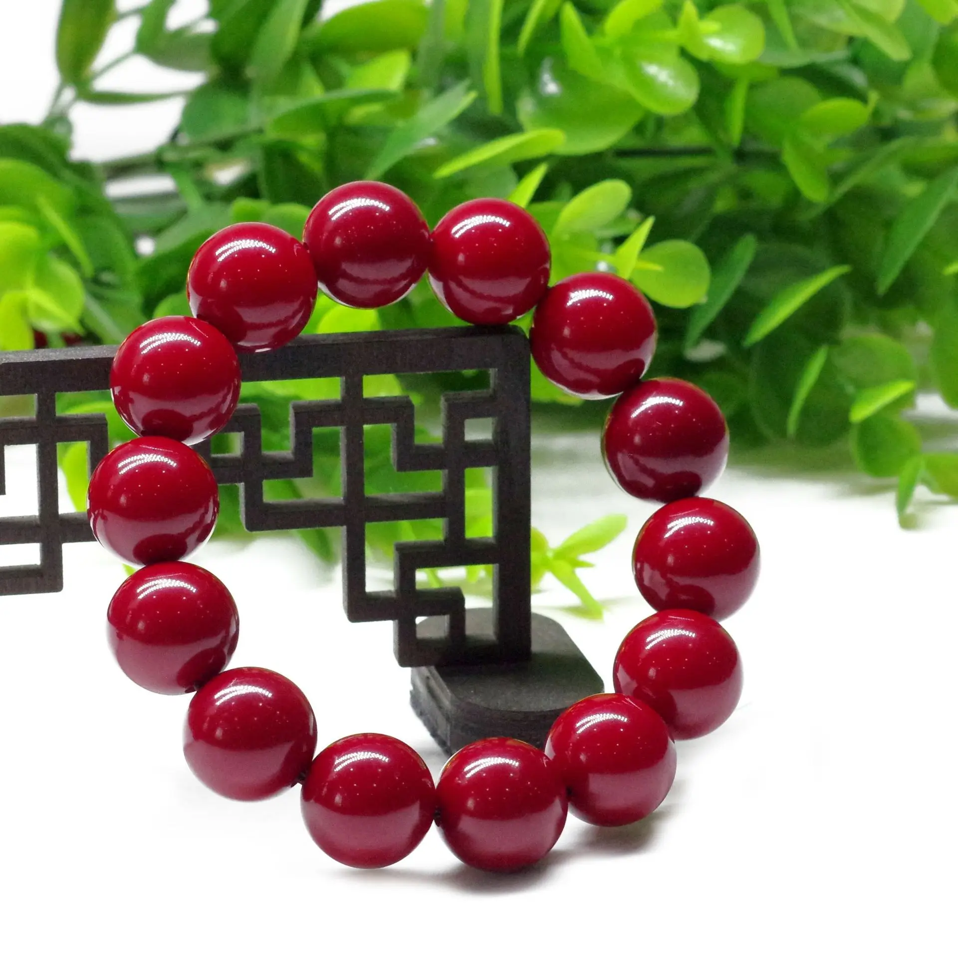 

Small beads high quality bracelet round synthetic resin coral beads loose isolation beads bracelet necklace jewelry makin