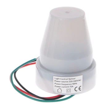 

AC 220-240V 10A Outdoor IP44 Photoelectric Automatic Light Control Sensor Switch