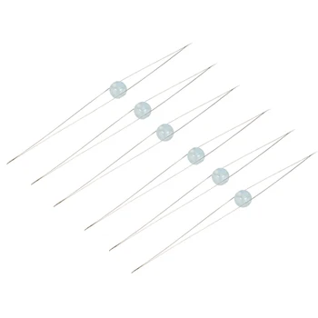 

6pcs Sewing Craft Curved Threading DIY Accessories Tools Necklace Stringing Handwork Big Eye Beading Needle Pearls Small