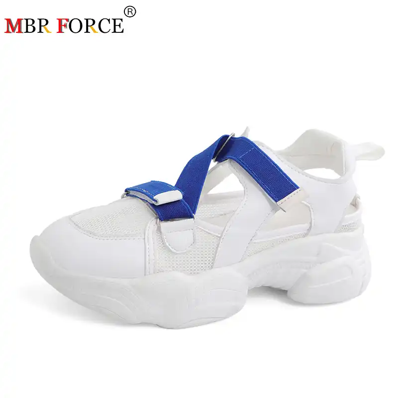 velcro platform sneakers