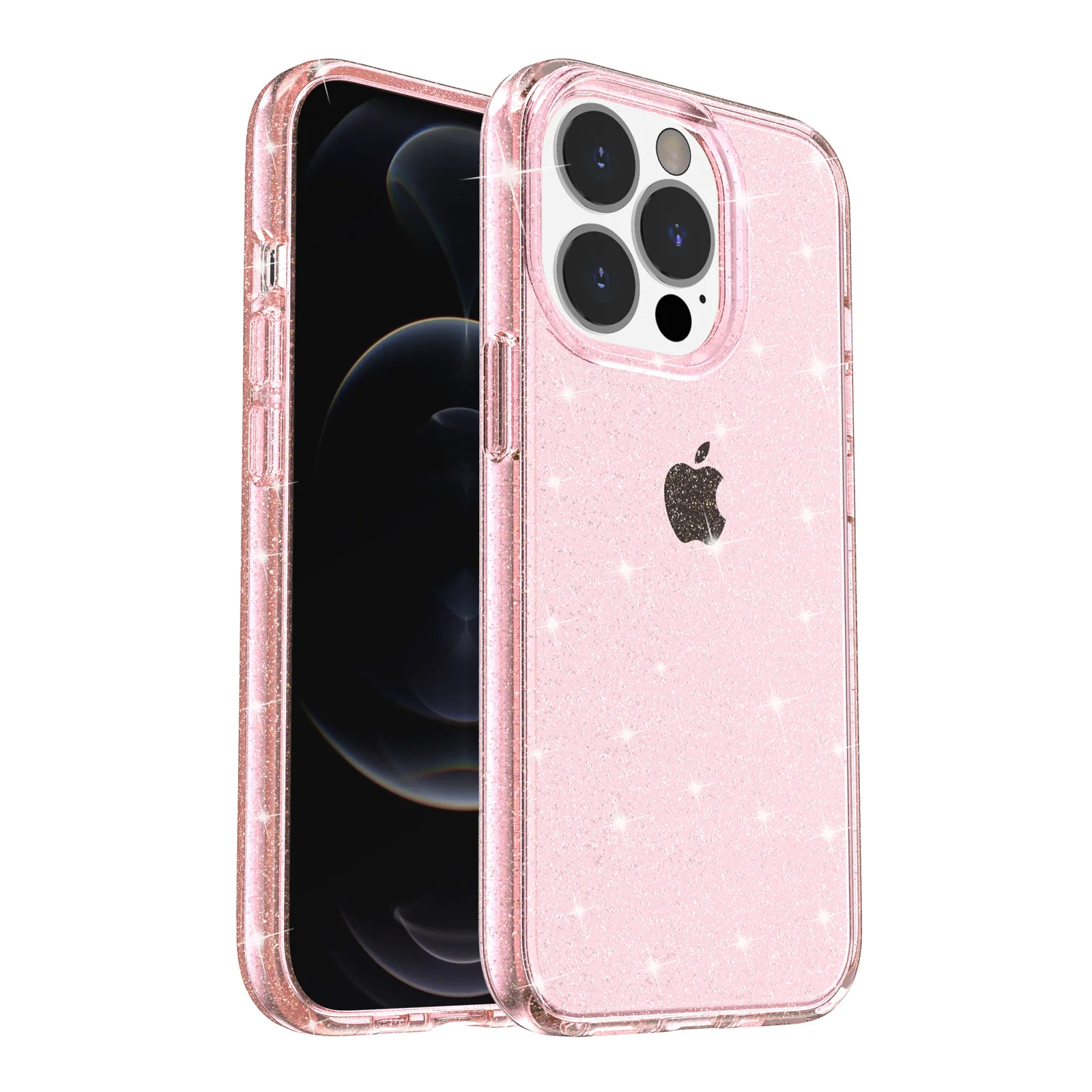 Glitter Clear Hybrid Phone Case Cover