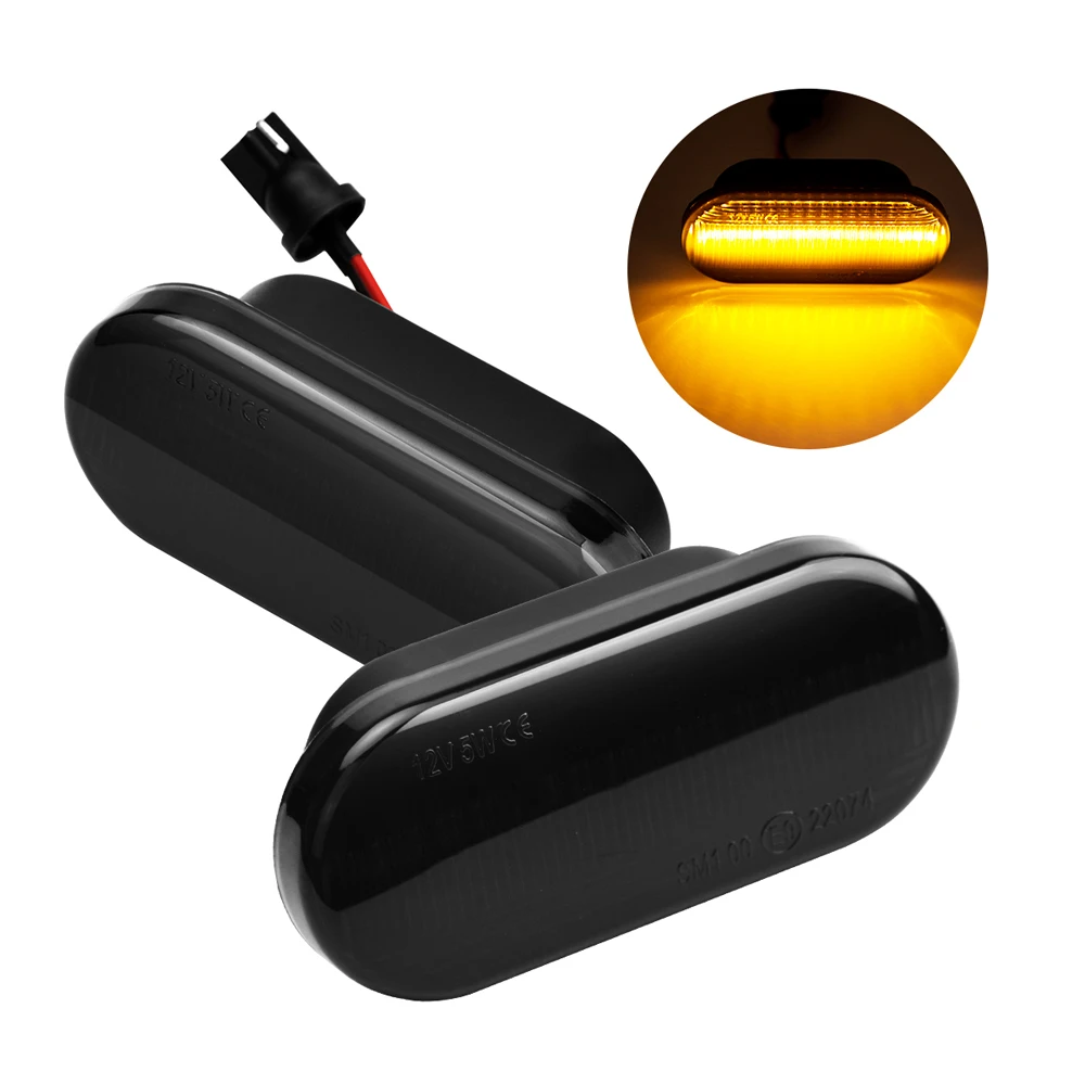 

2pcs Led Dynamic Side Marker Turn Signal Light Sequential Blinker Light For Volkswagen VW Golf 3 4 Passat 3B 3BG Polo 6N Sharan