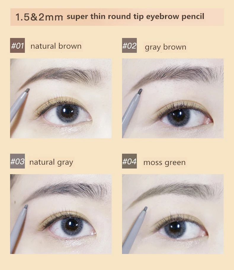 Judydoll Brand Super Fine Eyebrow Pencil Waterproof Natural Long Lasting Eyebrow Tint Cosmetics Brows Makeup 4