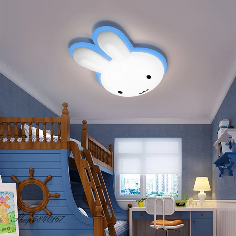 

Led Rabbit Ceiling Light Ins Cute Lamp for Children Bedroom Lamps Home Lighting Ceiling Hanging Lamps Decor Room Light Fixtures