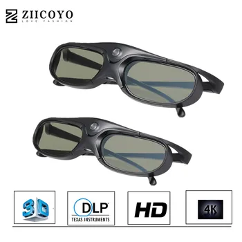

2pcs Active Shutter Rechargeable 3D DLP Glasses Support 144HZ For Xgimi Z3/Z4/Z6/H1/H2 Nuts G1/P2 BenQ Acer &DLP LINK Projector