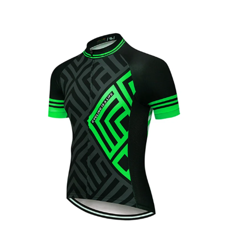 cycling jersey 1 Велосипедная майка Pro Team Мужская летняя одежда для велоспорта дышащий комплект с коротким рукавом для велоспорта MTB комбинезон Ropa Ciclismo maillot - Цвет: cycling jersey 1