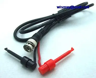 

DHL/EMS 20pcs BNC male plug Q9 to Test Hook test probe 75 oHM cable leads 100CM / 39 inches cables-A8