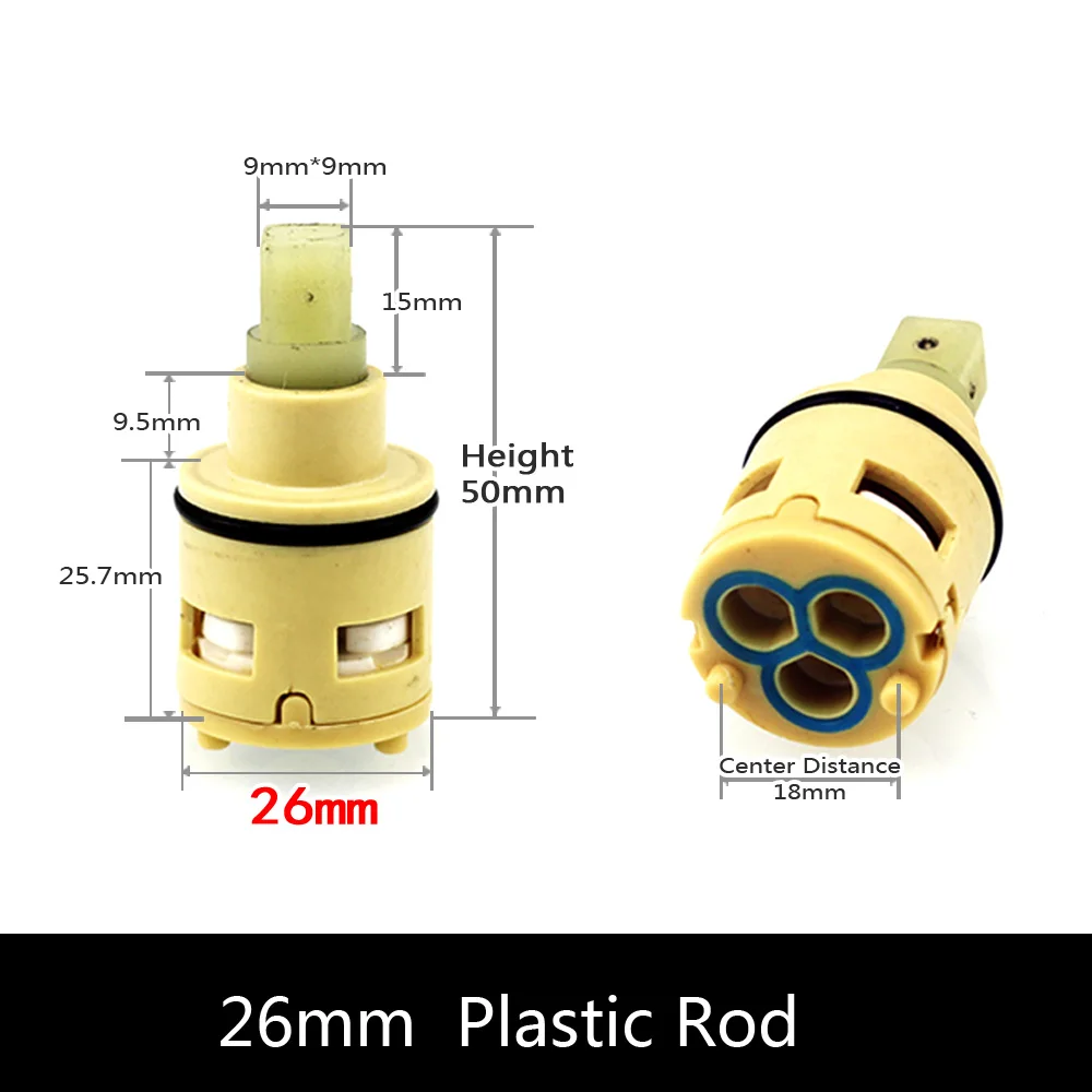 26MM Shower Faucet Spool Third Gear Ceramic Spool Shower Mixer Faucet 3 position switching Tap valve Three-Hole Diversion Spool faucet cartridge
