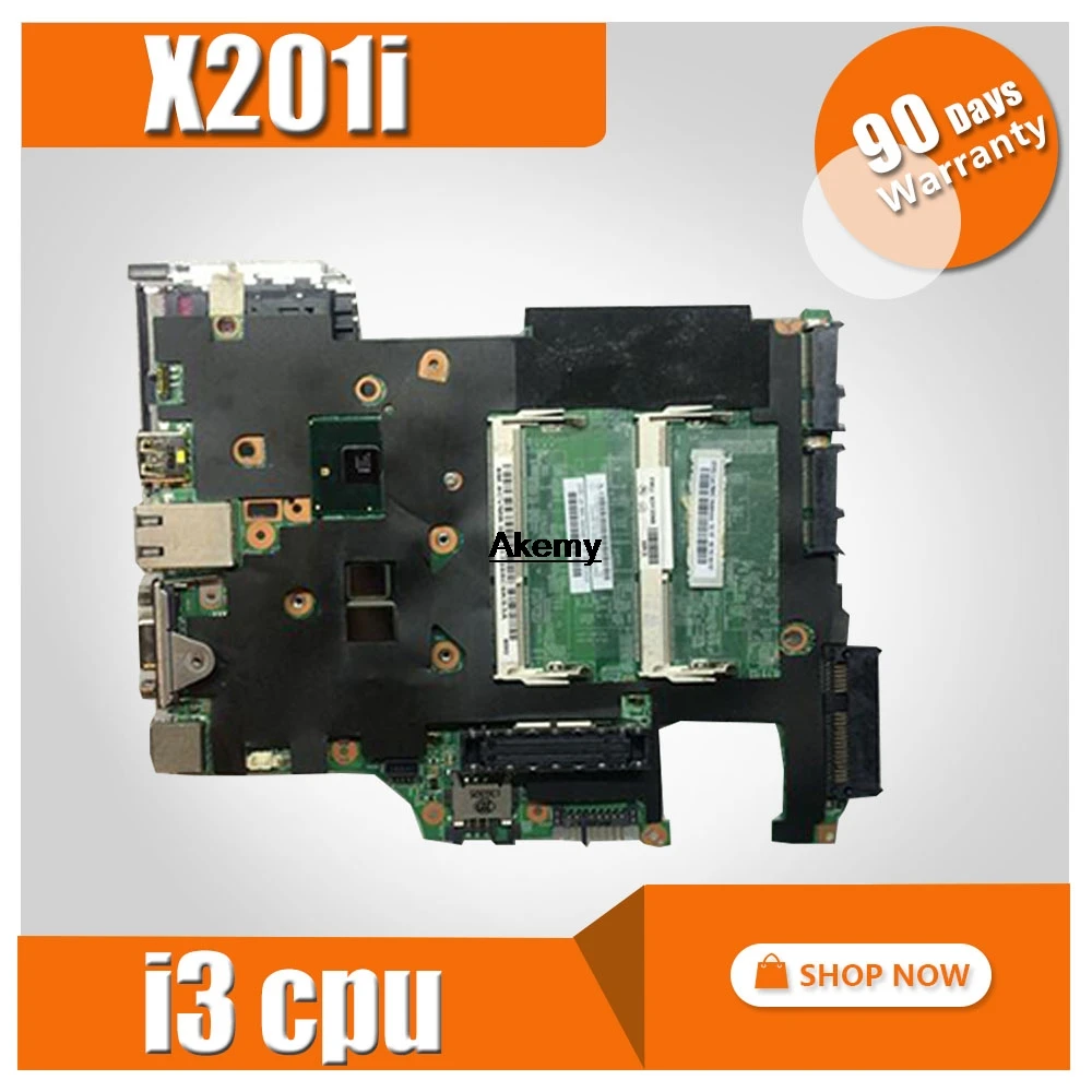 Материнская плата для ноутбука 48.4CV01.031 ThinkPad X201 X201I с процессором I3 QM57 DDR3 полностью протестирована