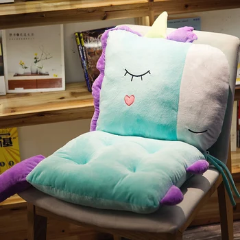 

Chair Cushion Pillow Student Office Long Sitting Lovely Girl Pillows 80x40cm Nap Cushion Sleeping Pillow With Blanket
