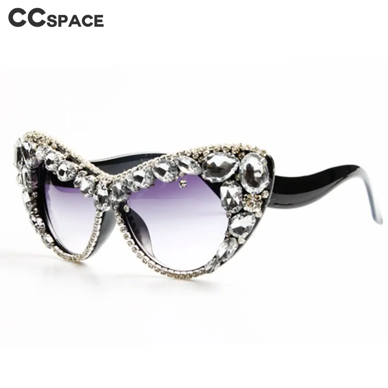 47121 кошачий глаз алмаз роскошные солнцезащитные очки для мужчин и женщин Мода UV400 очки