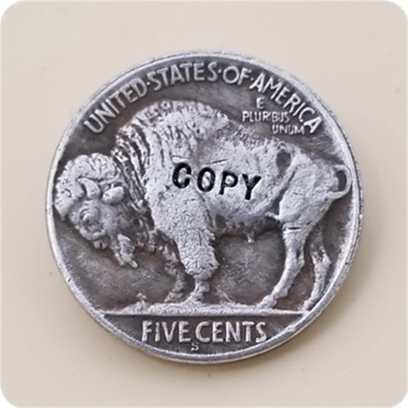 Хобо Никель Coin_Type# 31_1937-S с гравировкой в виде американского бизона из никеля копия монет