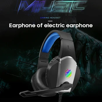 

A1 7.1 Virtual Surround Gaming Headset Colorful LED Light Gamer Headphones E1000 With Noise Reduction ANC Mic For PC PS4 Xbox