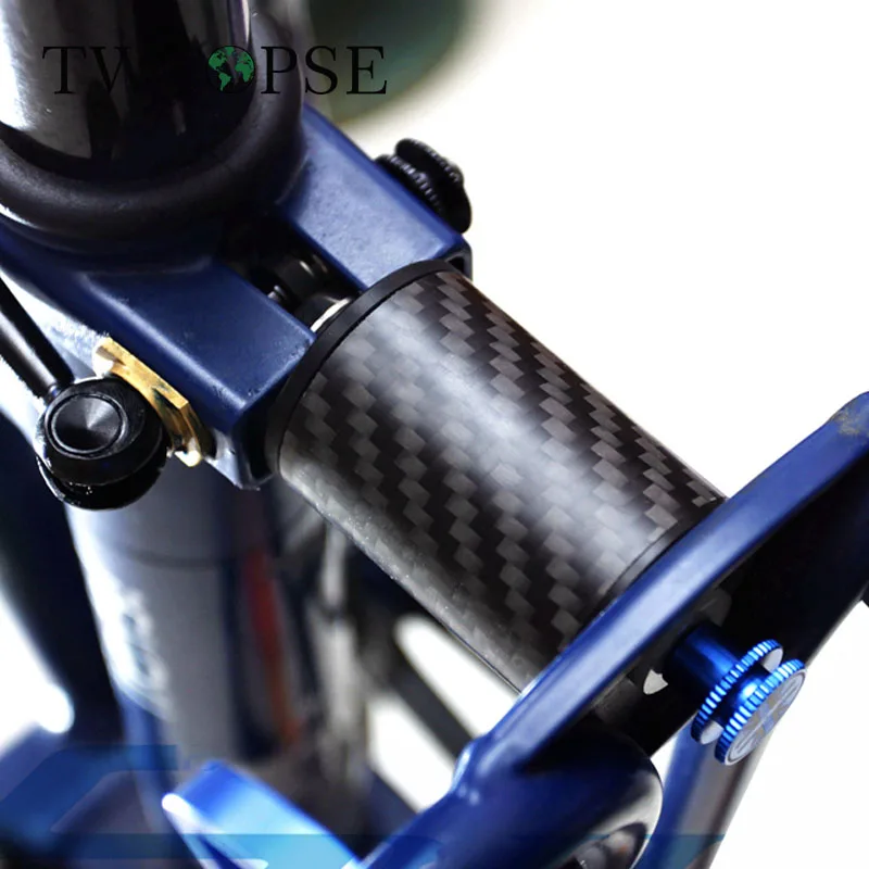

TWTOPSE 3K Carbon Bicycle Bike Rear Shock Titanium Bolt For Brompton Folding Bike Cycling Carbon Suspension Stable Load 120KG