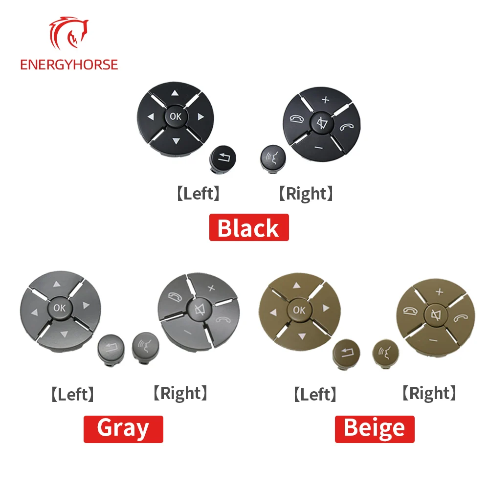 

1 pair Car Steering Wheel Button Switch Trim Cover Sticker Fit For Mercedes Benz S Class W221