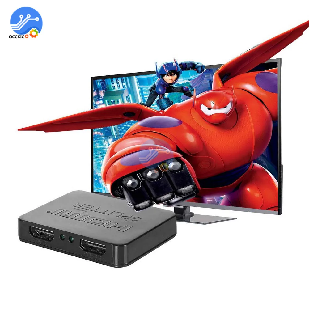4K HDMI сплиттер 2 порта 1080p 4K 3D сигнал сплиттера усилитель для HDTV DVD PS3 HDMI сплиттер кабели