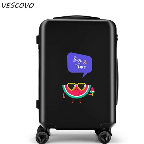 9 VESCOVO мода ABS+ PC чемодан на колёсиках Spinner девушки тележка дорожная сумка 20 дюймов Мужская сумка для посадки носить чемоданы 24 дюймов - Цвет: 9