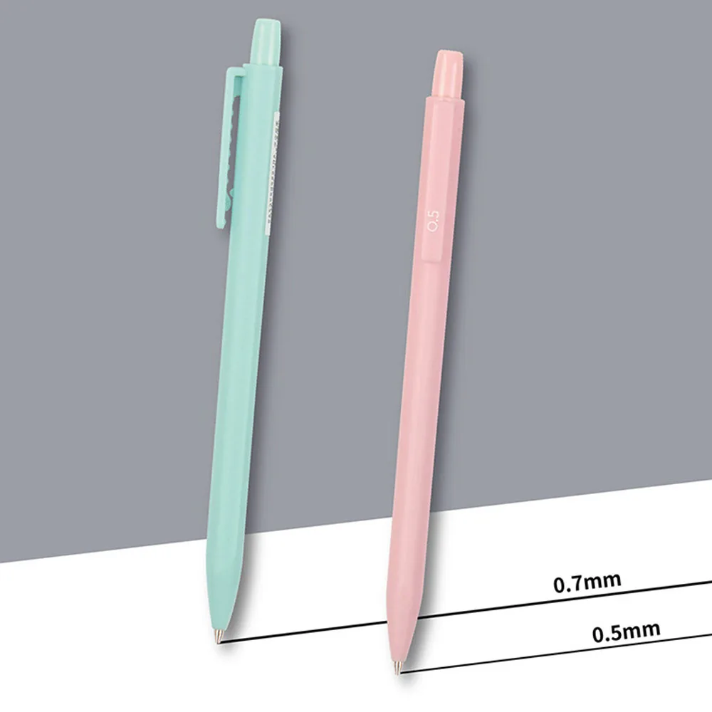 6pcs/lot Morandi Color Mechanical Pencil for School Students Pure Color 0.5mm/0.7mm 3