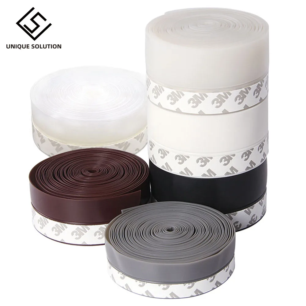 6M Length Self-adhesive door sealing strip seal Dustproof Window Sealing Tape insect repellent Weatherstrip 25mm35mm45mm (2)