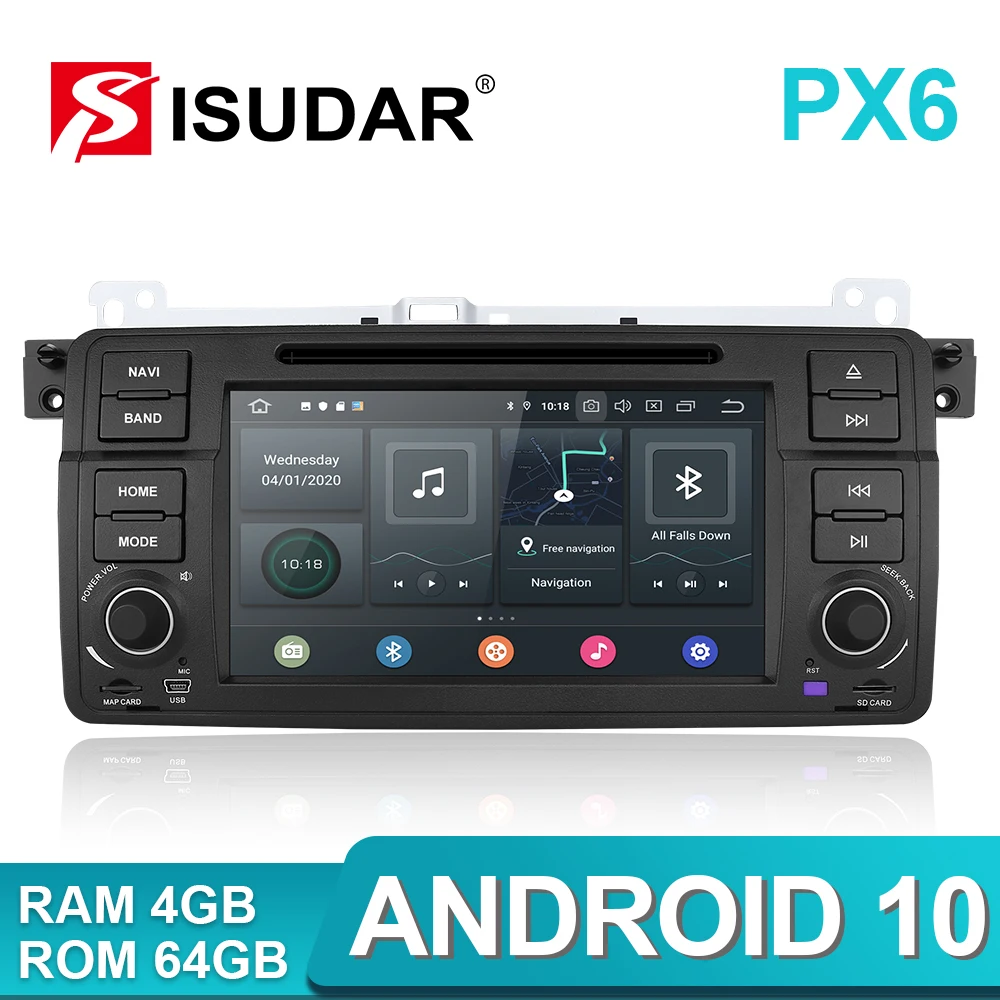 Isudar 2 Din Авто Радио Android 9 для BMW/E46/M3/MG/ZT/Rover 75/320/318/325 Автомобильный мультимедийный