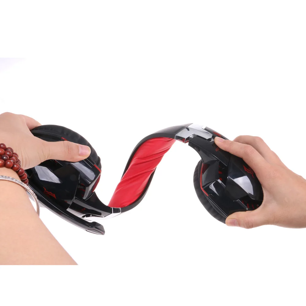 High Quality Over ear Gaming Headset Earphone Handphone Stereo Bass with LED Light Computer Accessories Gaming Gamer Headset